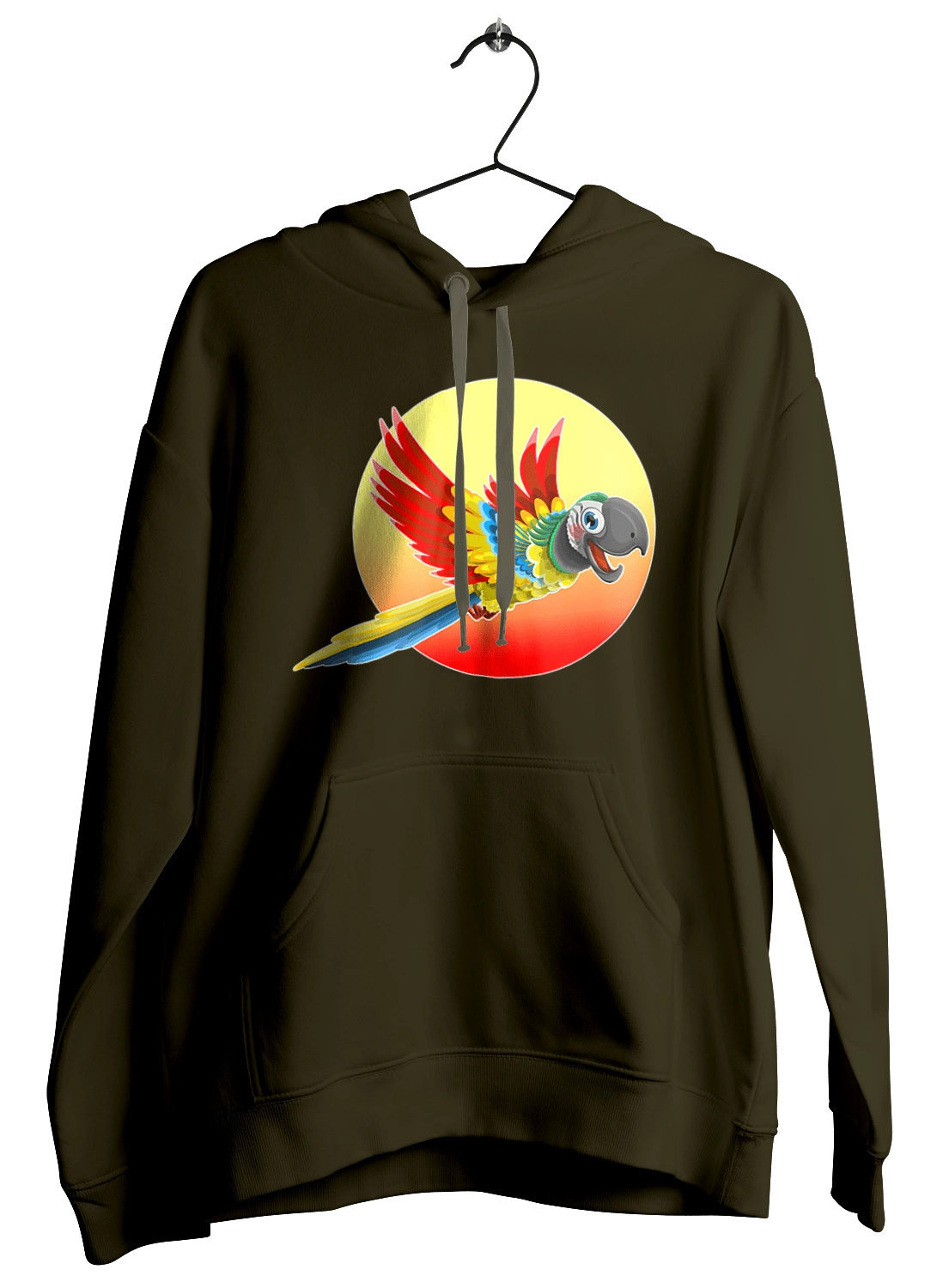 Папуга На Тлі Сонця