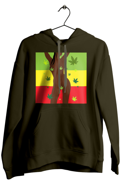 Men`s hoodie with prints Naked Girl And Hemp. Hemp, naked, smoke, tits. 2070702