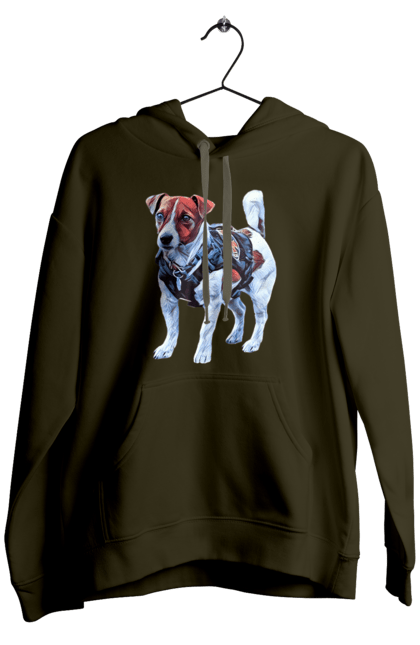 Men`s hoodie with prints Dog Patron. Cartridge, dog, dog cartridge, ukraine, зсу. 2070702