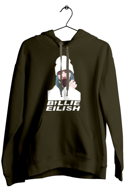 Чоловіче худі з принтом "Біллі Айліш". Біллі айліш, логотип біллі айліш, принт біллі айліш, співачка біллі айліш. 2070702
