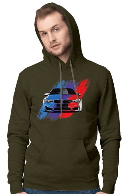 Men`s hoodie with prints BMW. Auto, bmw, bmw fan, fan club. 2070702