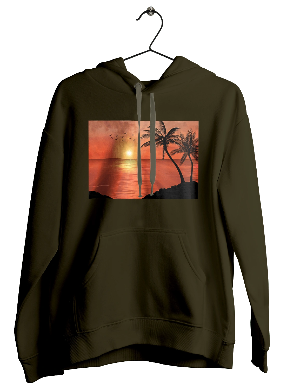 Закат Пальмы Море