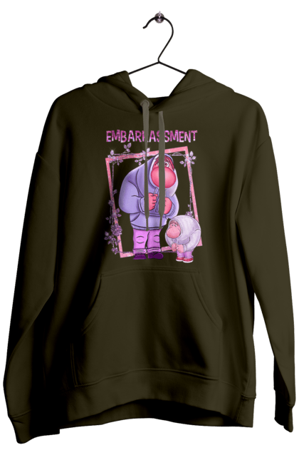 Men's hoodie with prints Inside Out Embarrassment. Cartoon, embarrassment, emotions, inside out, pixar. 2070702