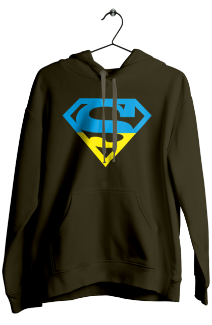 Men`s hoodie with prints Ukraine super. Super, symbolism, ukraine. 2070702