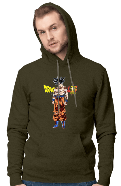 Чоловіче худі з принтом "Перли дракона Сон Гоку". Dragon ball, manga, son goku, аніме, гоку, манга, перли дракона, сон гоку. 2070702