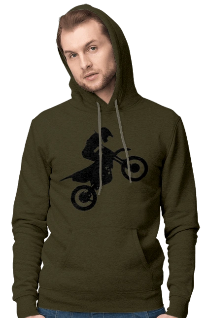 Silhouette Of A Motorcyclist