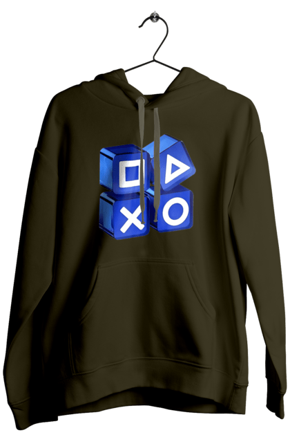 Men`s hoodie with prints Gamepad. Game, gamepad, joystick, playstation, sony. 2070702