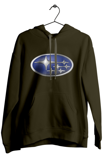 Men`s hoodie with prints Subaru. Auto, logotype, subaru. 2070702
