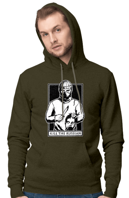 Men`s hoodie with prints Kill the russian. Kill, kill the russian, kill the russian instagram, olx, russian, the. 2070702