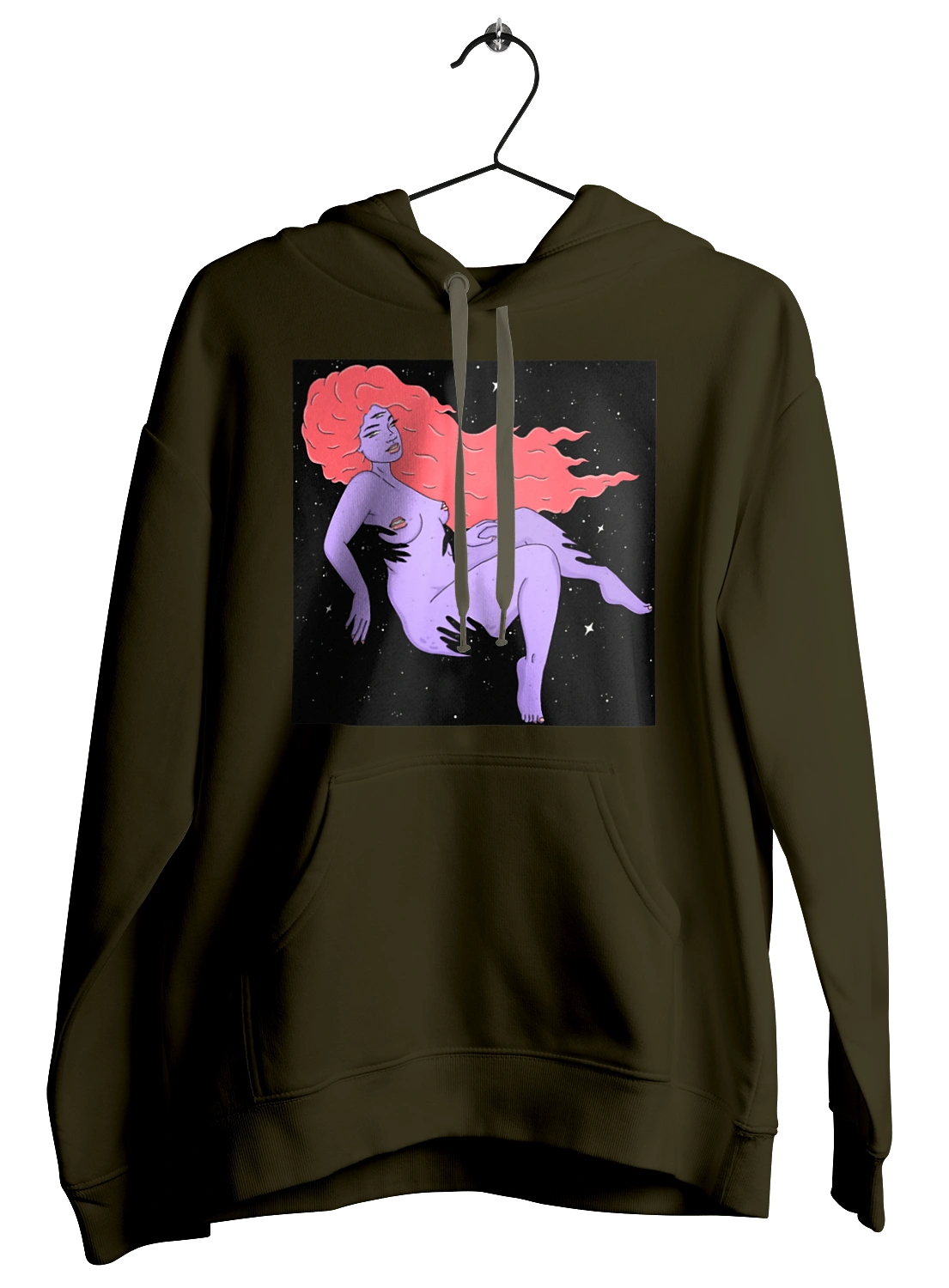 Фіолетова Дівчина В Чорній Дирі