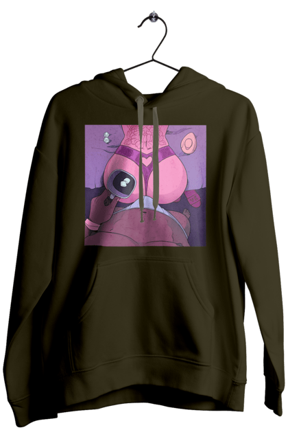 Чоловіче худі з принтом "Ранкова Кава З Жопкою". Гола, жопа, кава, труси. 2070702