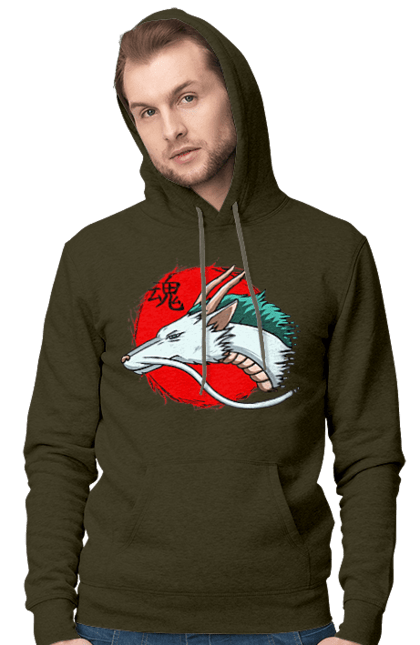 Men's hoodie with prints Spirited Away Haku. Dragon, haku, spirited away, studio ghibli. 2070702