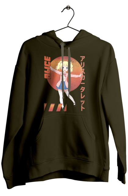 Men's hoodie with prints Kiniro Mosaic Alice Cartelet. Alice, alice cartelet, anime, gold mosaic, kiniro mosaic, kinmoza, manga. 2070702