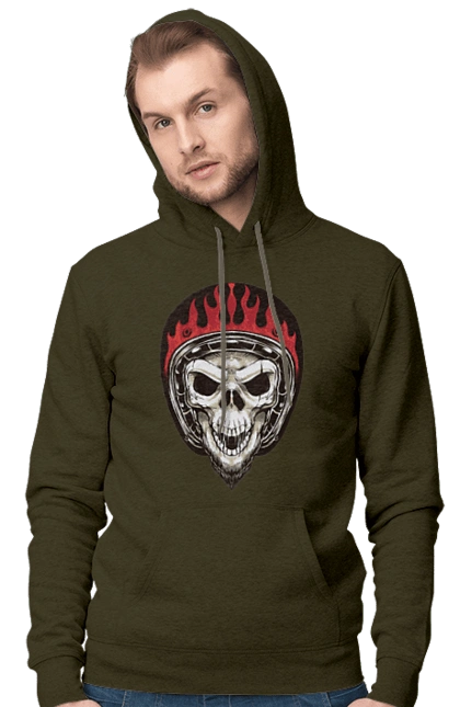 Череп в мотошоломі