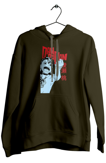 Чоловіче худі з принтом "Дандадан Момо Аясе". Dandadan, momo ayase, okarun, аніме, аясе, дандадан, манга, момо, момо аясе. 2070702