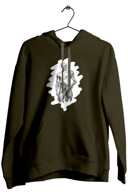 Men`s hoodie with prints Cyborgs of ukraine. Cossack, cyborg, forelock, patriot, pistol, ukrainian, vusa, zbroya. 2070702