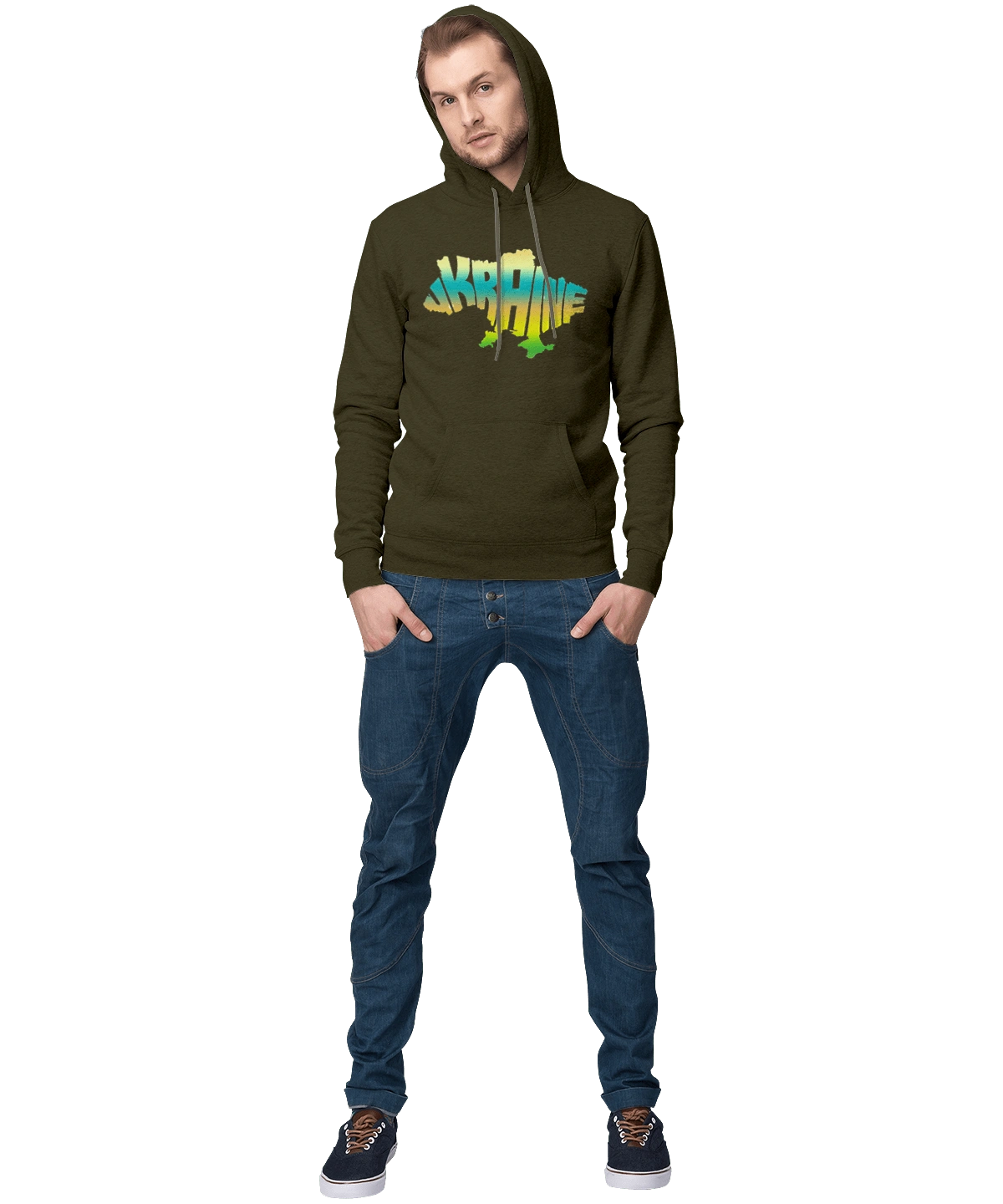 Україна силует кольоровий