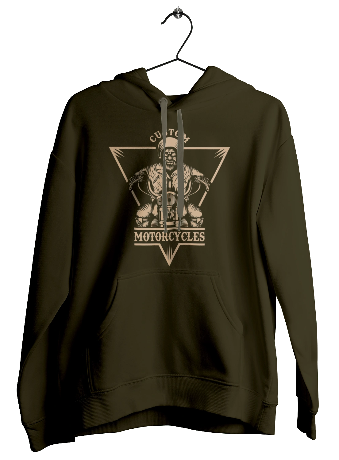 Skeleton on a motorcycle