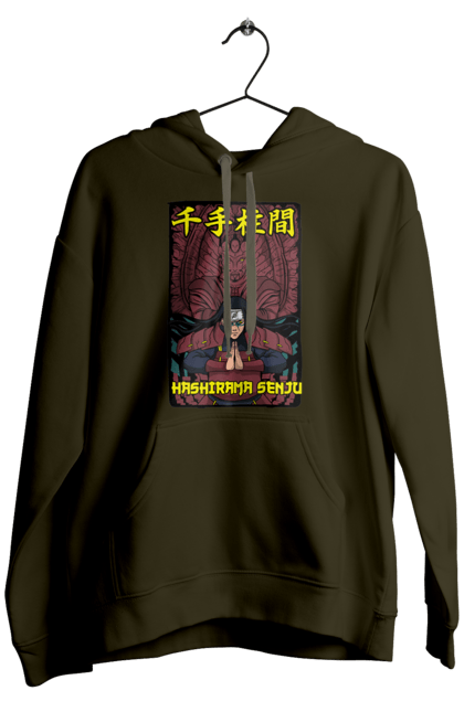 Men's hoodie with prints Naruto Hashirama. Anime, character, hashirama, hashirama senju, hokage, manga, naruto, ninja, tv series. 2070702