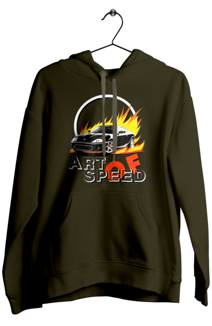 Чоловіче худі з принтом "Автомобіль у вогні". Авто, автомобіль у вогні, гонка, дрейф, спорт, спортивна машина, швидкість. 2070702