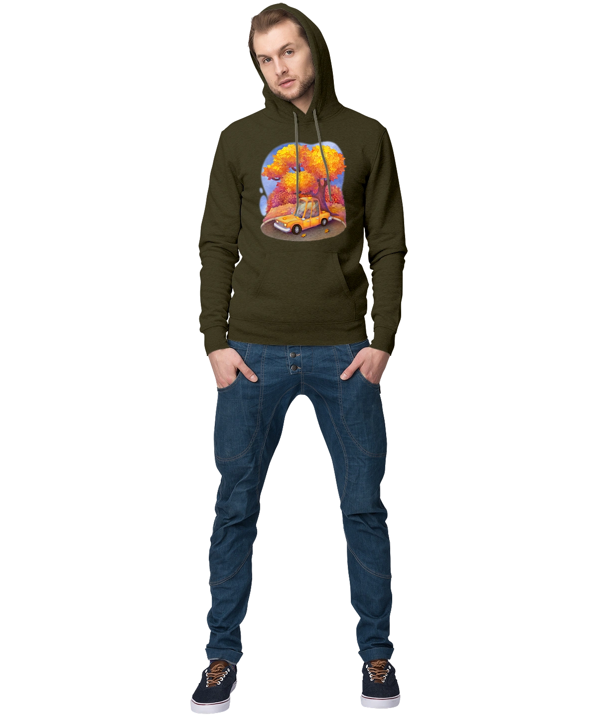 Осiнь Авто Дерево