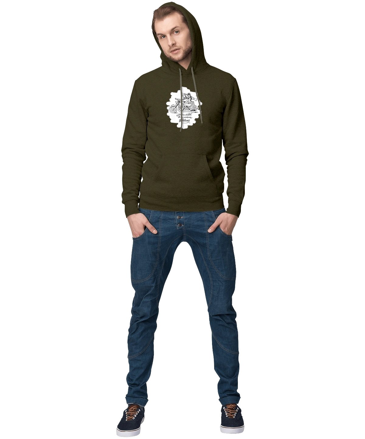 Shevchenko on a motorcycle