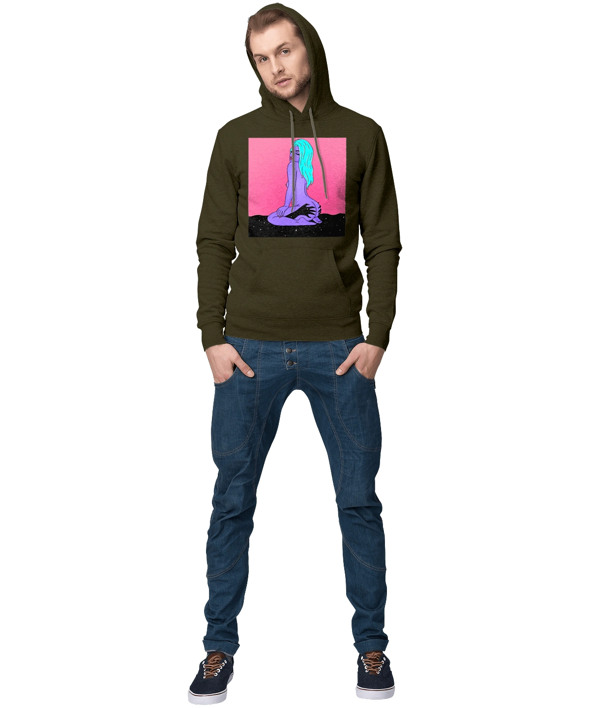 Purple Girl In Hands