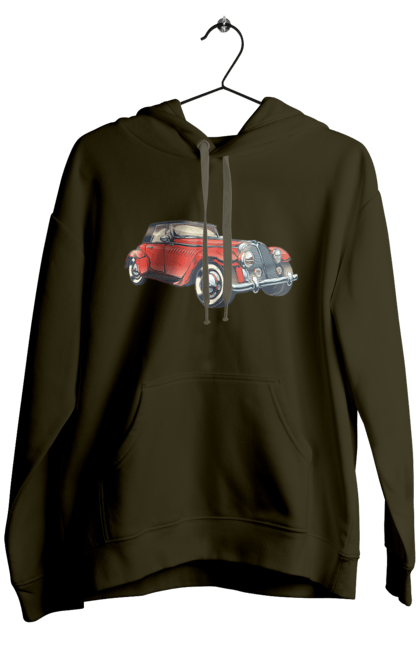 Men`s hoodie with prints Car Rarity. Car, retro. 2070702