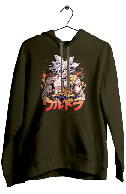 Men's hoodie with prints Dragon Ball Son Goku. Anime, dragon ball, goku, manga, son goku, tv series. 2070702