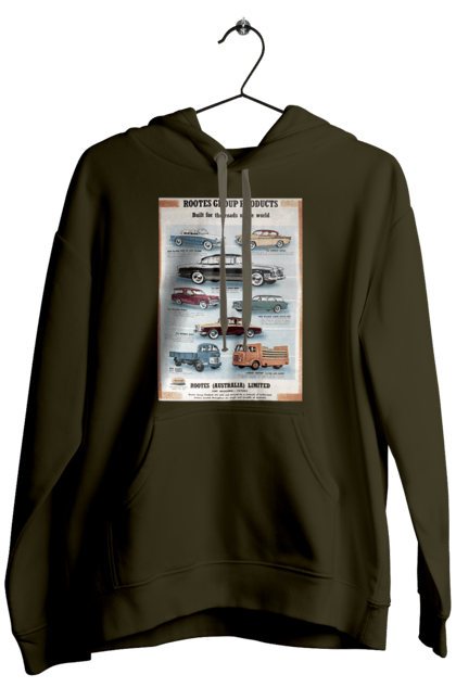 Чоловіче худі з принтом "Аутомобільйо". Rootes, rootes (australia) limited, rootes group, rootes group products. 2070702