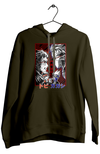 Men's hoodie with prints Naruto Kakashi Hatake. Anime, kakashi, manga, naruto, shinobi, shonen, team number 7. 2070702