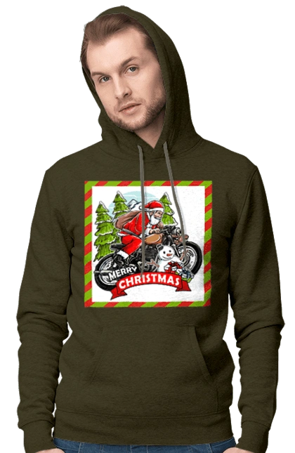 Santa on a motorcycle