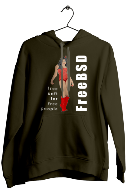 Чоловіче худі з принтом "Freebsd Для Вільних". Bsd, freebsd, unix, адміністратор, айті, айтішник, безкоштовна, безкоштовно, бестія, білий, вільна, демон, демонесса, дівчина, для дорослих, доступність, еротика, еротична, жінка, незалежність, операційна система, ос, програміст, програмне забезпечення, свобода, сисадмін, система, системний адміністратор, софт, текст, червоний. 2070702