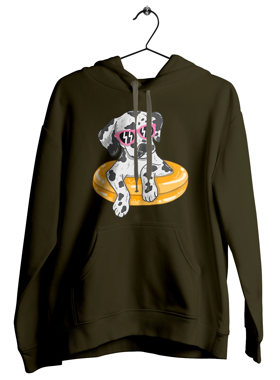 Dalmatian Swims In A Circle