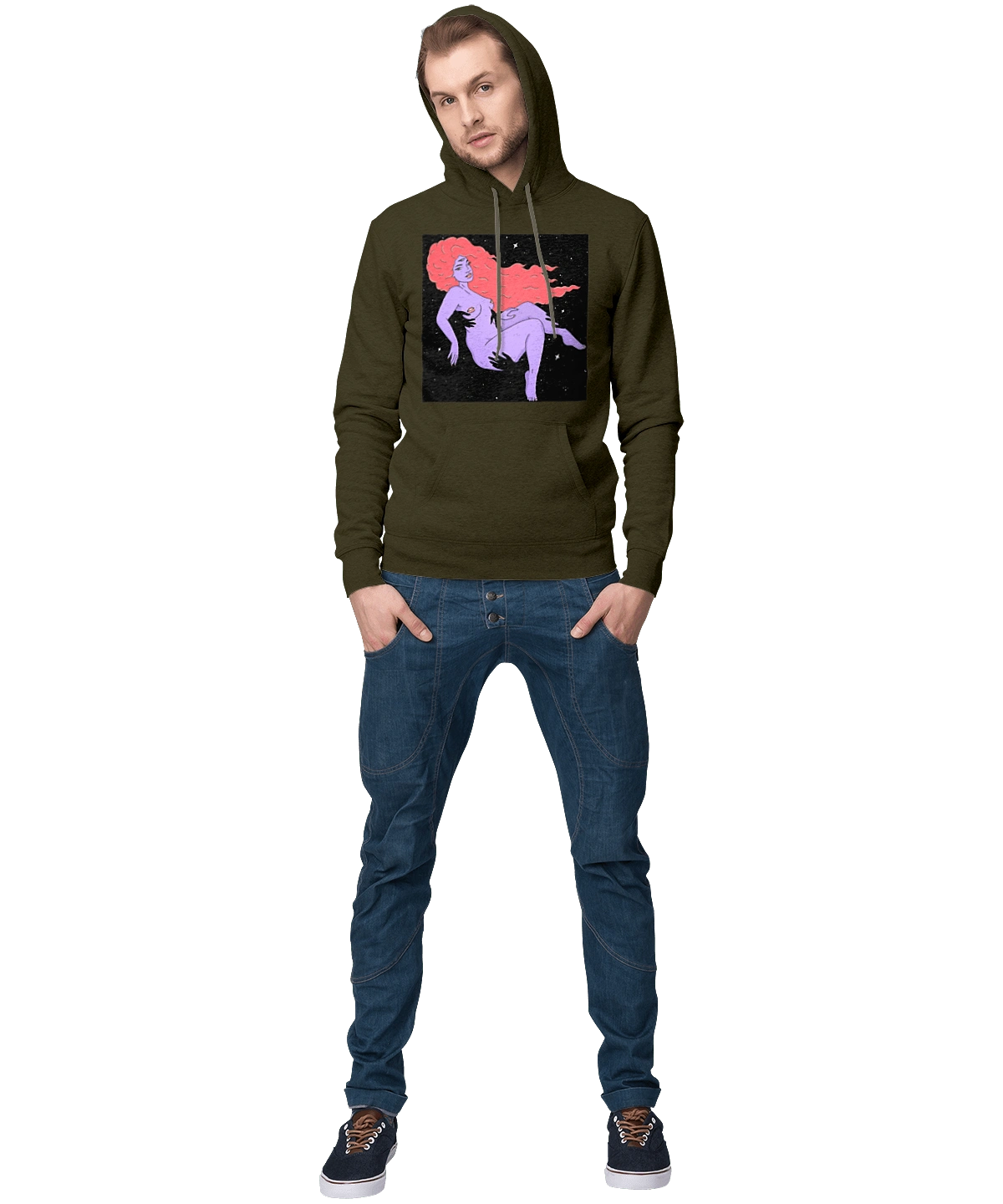 Фіолетова Дівчина В Чорній Дирі