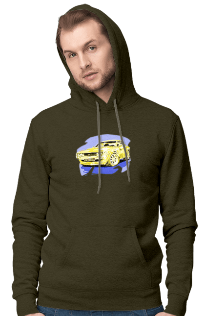 Чоловіче худі з принтом "Український спорткар". Додж челенджер, машина, машини арт, потужність, спортивне авто, спорткар, українське авто, швидкість. 2070702