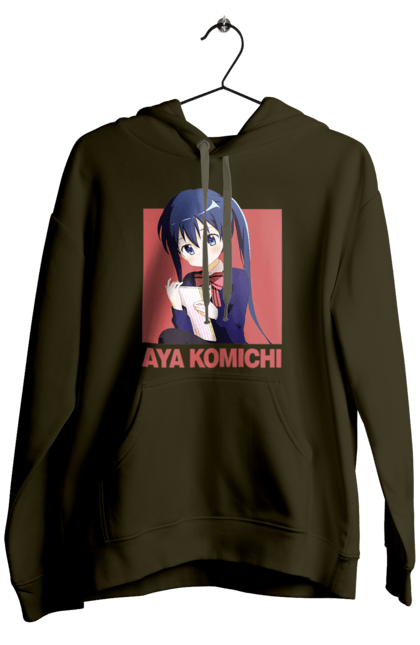 Men's hoodie with prints Kiniro Mosaic Aya Komichi. Anime, aya komichi, gold mosaic, kiniro mosaic, kinmoza, manga. 2070702