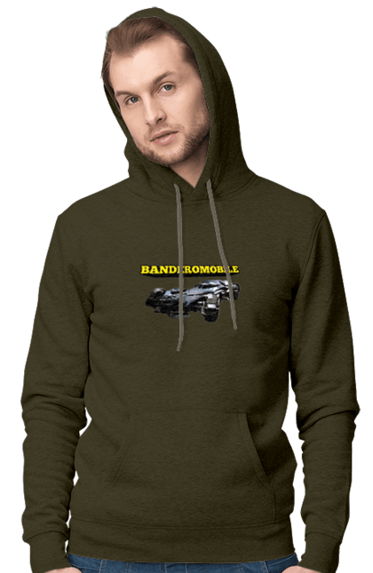 Men`s hoodie with prints Truck. Bandera, batmobile, military equipment, super car, truck, зсу. 2070702