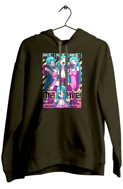 Men's hoodie with prints Me! Me! Me!. Anime, clip, daoko, teddyloid, young woman. 2070702