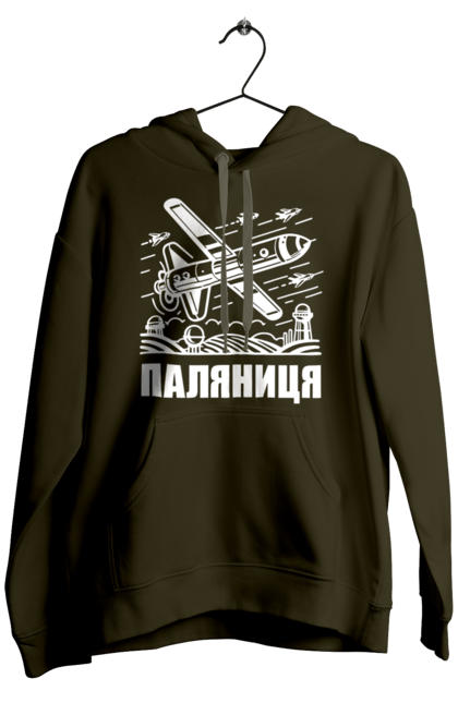 Чоловіче худі з принтом "Паляниця". Бпла, дрон паляниця, зсу, паляниця, ракета паляниця. 2070702