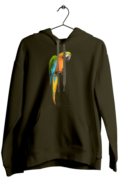 Men`s hoodie with prints Just A Parrot. Birdie, parrot. 2070702