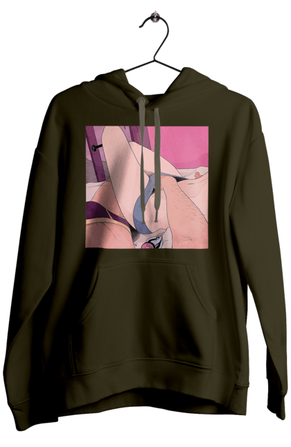 Чоловіче худі з принтом "Чоловіча Рука В Жіночих Трусиках". Гра, ліжко, труси. 2070702