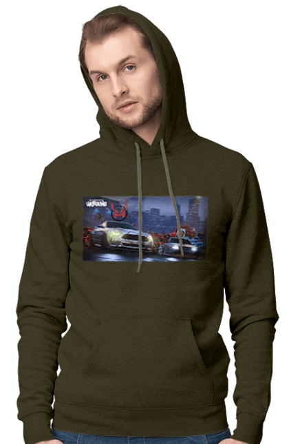 Men`s hoodie with prints Need for Speed Unbound. Heat, need, need for speed, nfs, speed, unbound. 2070702