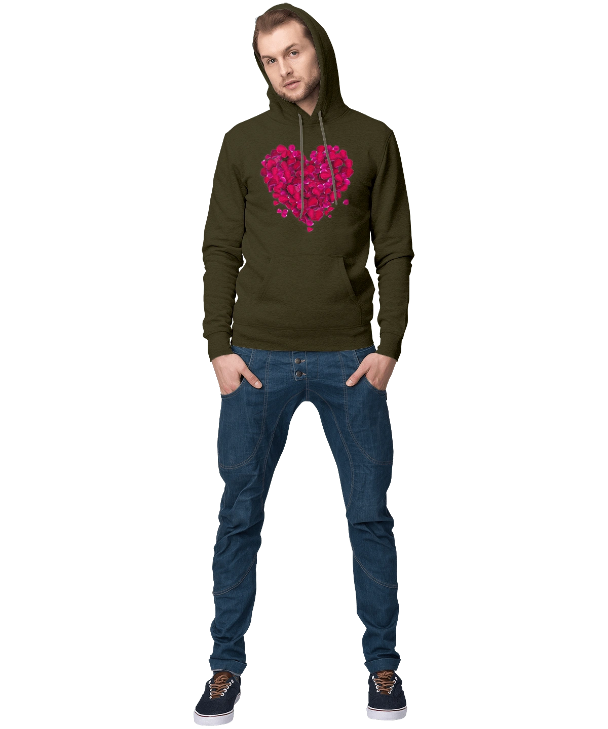 Сердце Из Лепестков Роз