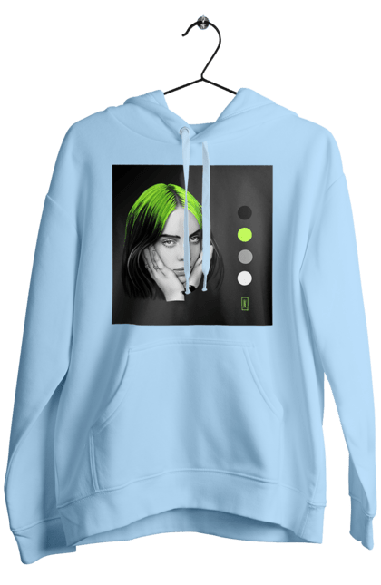 Чоловіче худі з принтом "Біллі Ейліш". Біллі, біллі ейліш, ейліш. 2070702