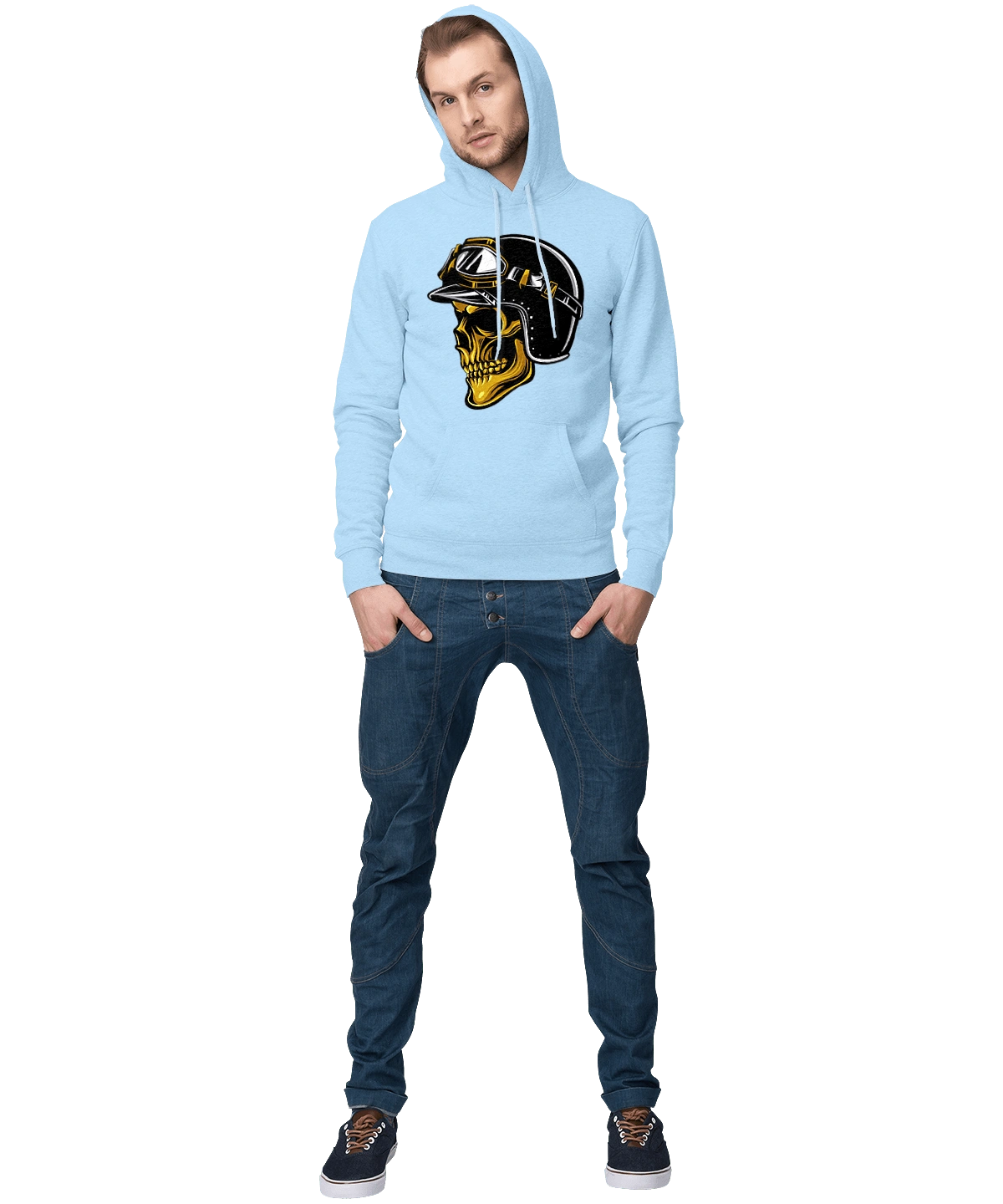 Череп в мотошоломі