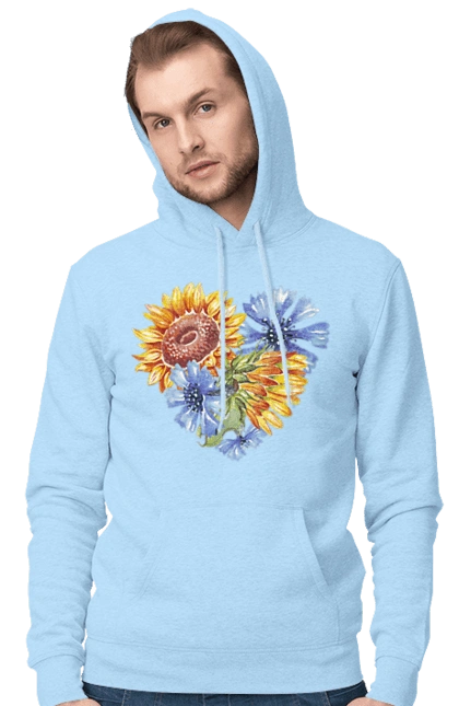 Серце соняшники та фіалки