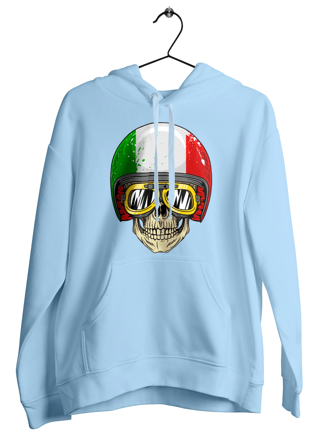 Череп в мотошоломі