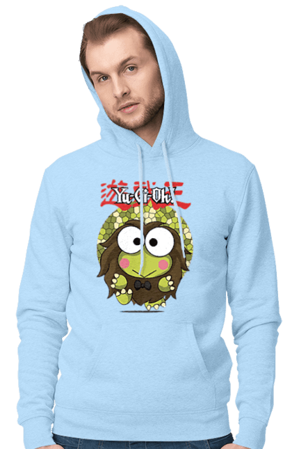 Men's hoodie with prints Yu Gi Oh! Keroppi. Brand, character, hello kitty, keroppi, yu gi oh, yugio. 2070702