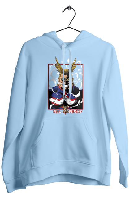 Men's hoodie with prints My hero academy All Might. All might, anime, manga, mga, my hero academy, one for all, yagi toshinori. 2070702